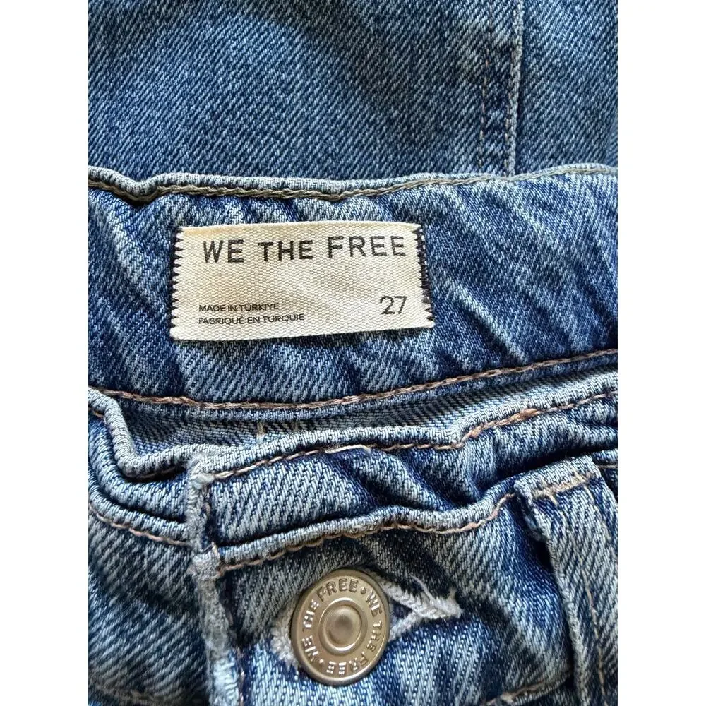Free People We The Free Head Over Heels Jeans Patchwork 27 New